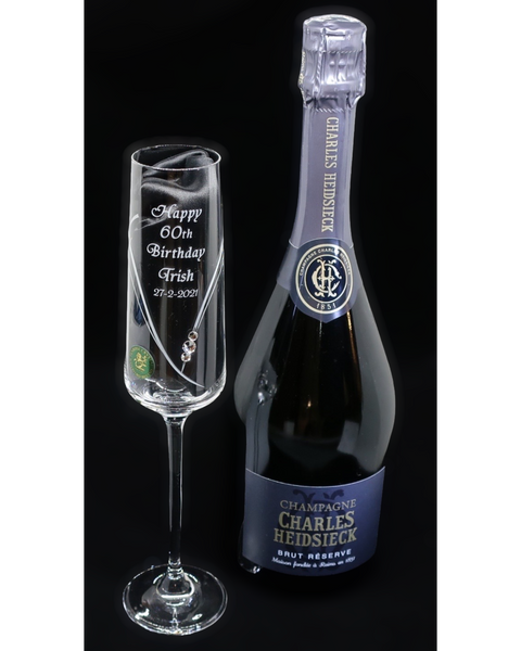 Single Diamanté Champagne/Prosecco Birthdays (PCSL516CH)