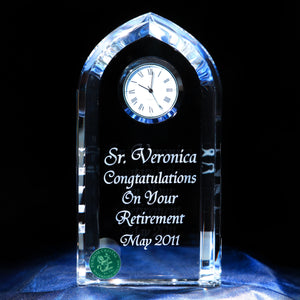Arch Clock - Penrose Crystal Waterford